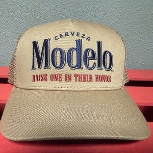 Modelo Cerveza Brown Snapback Hat Lucky Brand Exclusive